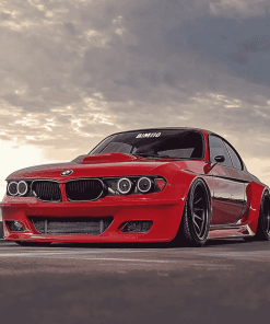 Red BMW E10 Car Diamond Painting