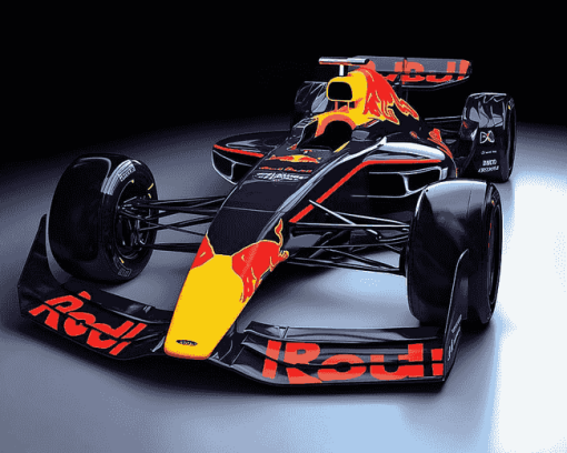 Red Bull Race Cars Diamond Painting