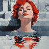 Red Hair Woman Diamond Painting