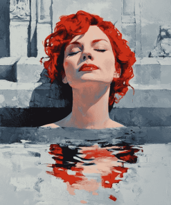 Red Hair Woman Diamond Painting