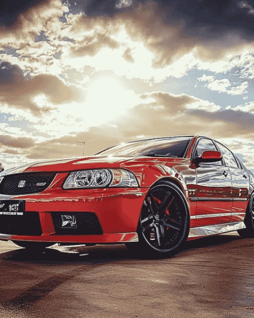 Red Holden Commodore Engines Diamond Painting