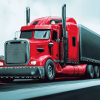 Red Semi Truck Engines Diamond Painting