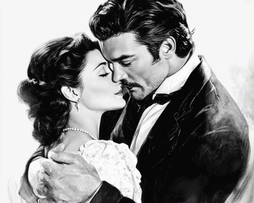 Rhett Butler and Scarlet Romance Diamond Painting