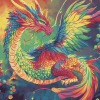 Rippled Rainbow Dragon Diamond Painting