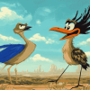 Roadrunner and Coyote Cartoons Diamond Painting