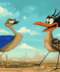 Roadrunner and Coyote Cartoons Diamond Painting