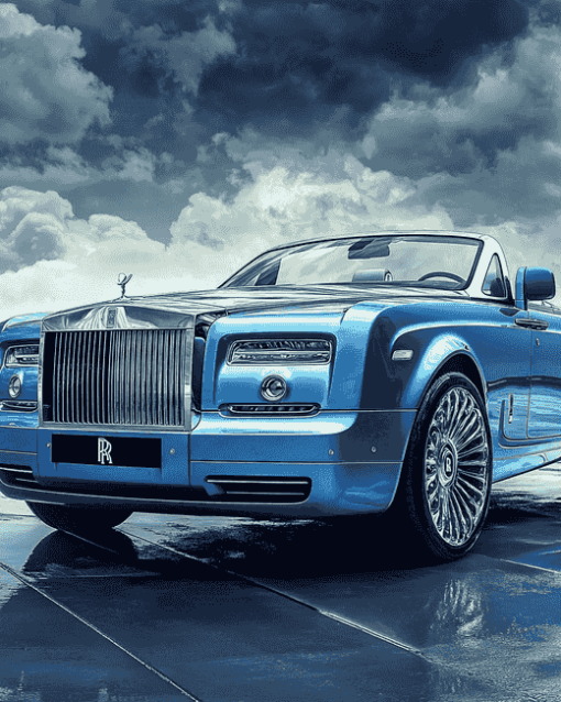 Rolls-Royce Blue Elegance Diamond Painting