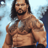 Roman Reigns WWE Champion Diamond Painting