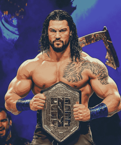 Roman Reigns WWE Champion Diamond Painting