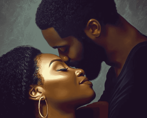 Romantic Afro Couple Diamond Painting