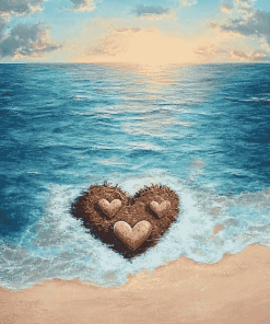 Romantic Beach Seascape Diamond Painting