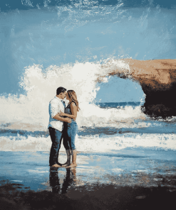 Romantic Santa Cruz Beaches Diamond Painting