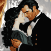 Romantic Scarlet O'Hara and Rhett Butler Diamond Painting