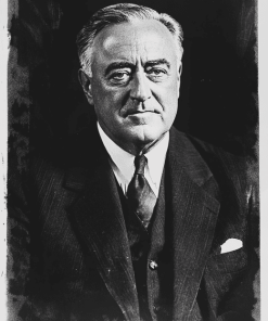 Roosevelt Black And White Diamond Painting