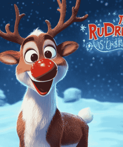 Rudolph the Red Nosed Reindeer Diamond Painting