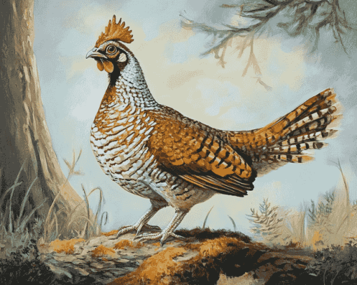 Ruffed Grouse Wildlife Diamond Painting