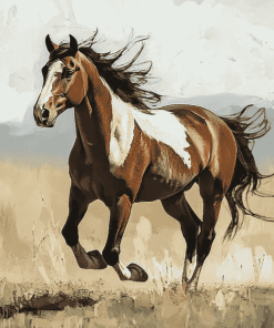 Running Horse Diamond Painting