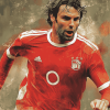 Ruud Van Nistelrooy Football Legend Diamond Painting