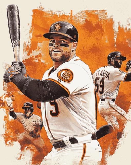 SF Giants Baseball Stars Diamond Painting