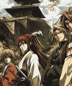 Saiyuki Characters Anime Diamond Painting