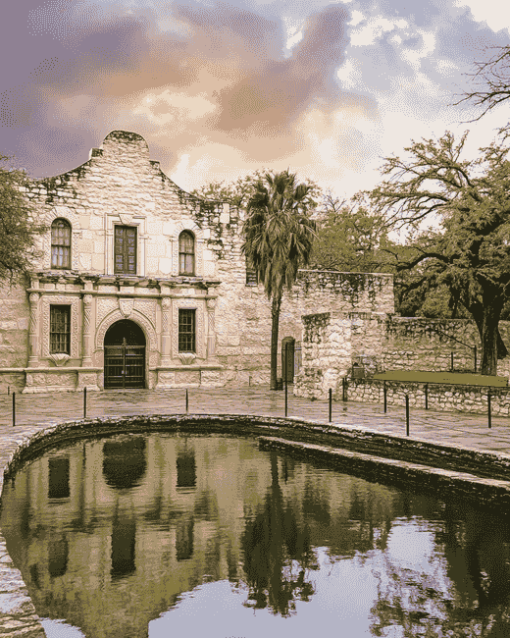 San Antonio Historical Monuments Diamond Painting