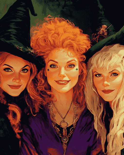 Sanderson Sisters Wizards Diamond Painting