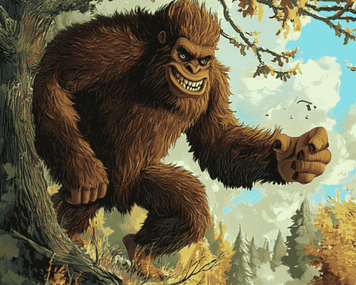 Sasquatch Gorilla Beast Diamond Painting