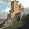 Scarbrough Castle Artwork Diamond Painting