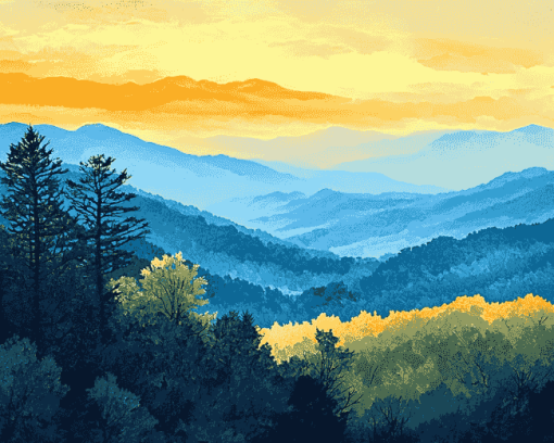 Scenic Appalachian Hills Diamond Painting