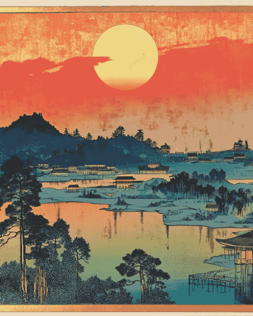 Scenic Yamashiro Landscape Diamond Painting