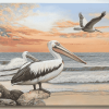 Seaside Pelican Diamond Painting