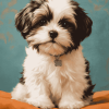 Shih Tzu Puppy Dogs Diamond Painting