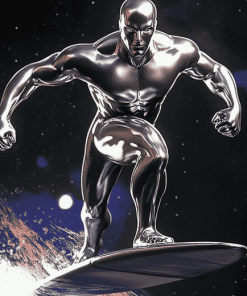 Silver Surfer Animation Diamond Painting