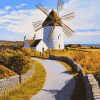 Skerries Windmills Landscape Diamond Painting