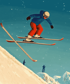 Ski Jump Animation Diamond Painting