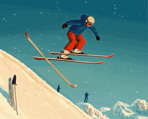 Ski Jump Animation Diamond Painting