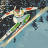 Ski Jumping Athletes Diamond Painting