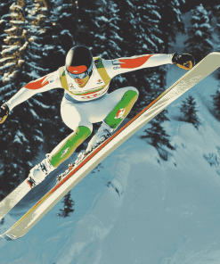 Ski Jumping Athletes Diamond Painting