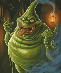 Slimer Ghostbusters Cartoon Diamond Painting