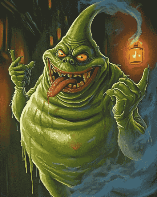 Slimer Ghostbusters Cartoon Diamond Painting