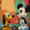 Snoopy and Mickey Mouse Cartoon Diamond Painting