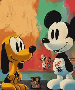 Snoopy and Mickey Mouse Cartoon Diamond Painting