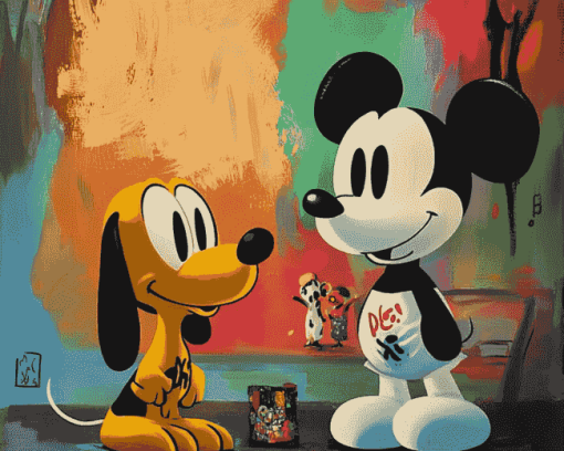 Snoopy and Mickey Mouse Cartoon Diamond Painting