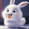 Snowball Rabbit Animation Diamond Painting