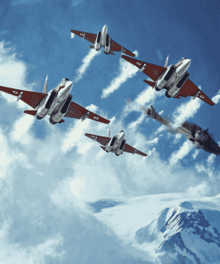 Snowbirds Military Display Diamond Painting