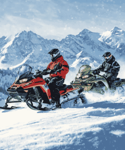 Snowmobile Engines Diamond Painting