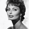 Sophia Loren Black and White Diamond Painting