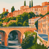 South France Architecture Diamond Painting