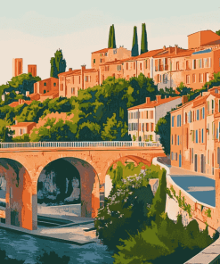 South France Architecture Diamond Painting