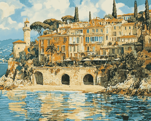 South Of France Bridges Diamond Painting